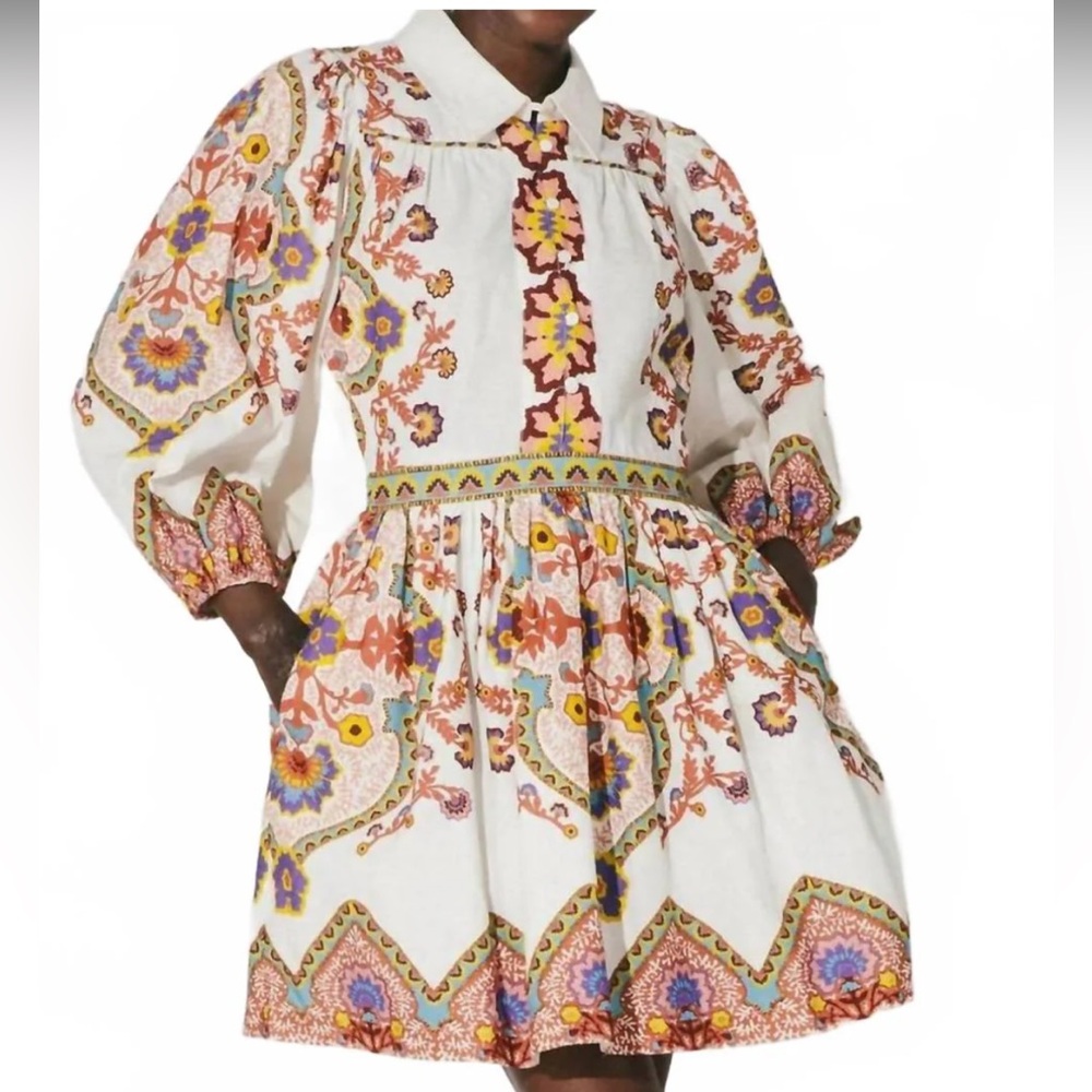 Cleobella Leigh Mini Dress In Lagos Multi